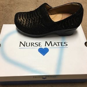 Nurse Mates Chloe Gold Python Shoes